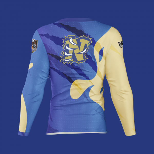 Back view of long-sleeve jersey